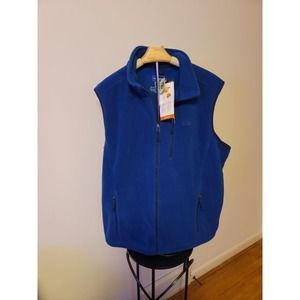New L. L. Bean Polartec Blue Fleece Vest XL Tall